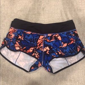 Lululemon Blue and orange athletic short
